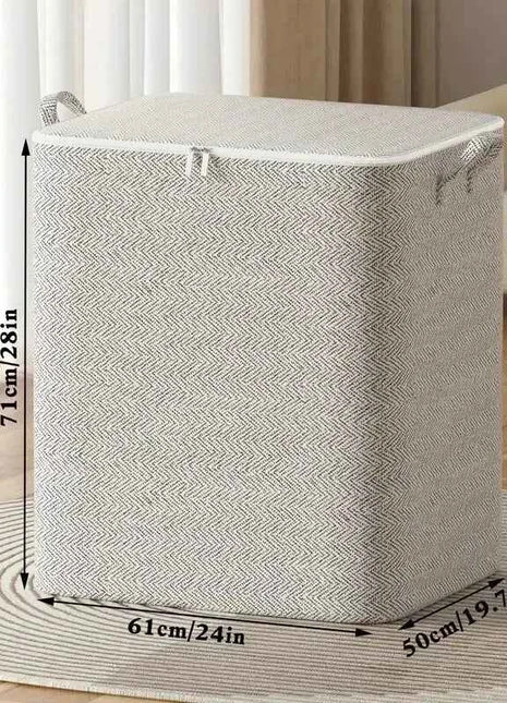 1pc Household Large Capacity Storage Bag Non-woven Material, Closet Wardrobe Organizer Can Be Used For Quilt Clothing, Toys