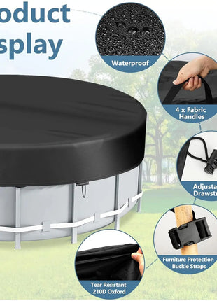Coperture di sicurezza per piscina Copertura solare per piscina Rotonda pieghevole antipolvere Protezione per coperta Parti di ricambio Accessori per vasca idromassaggio