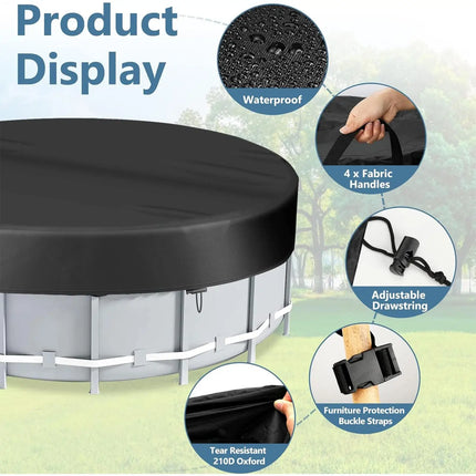 Coperture di sicurezza per piscina Copertura solare per piscina Rotonda pieghevole antipolvere Protezione per coperta Parti di ricambio Accessori per vasca idromassaggio