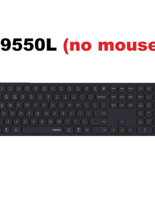 Rapoo 9560M Wireless Keyboard and Mouse Combo E9550L USB-C Rechargeable 110-Key Ultra-Thin Keyboard and MT760SE Wireless Mouse