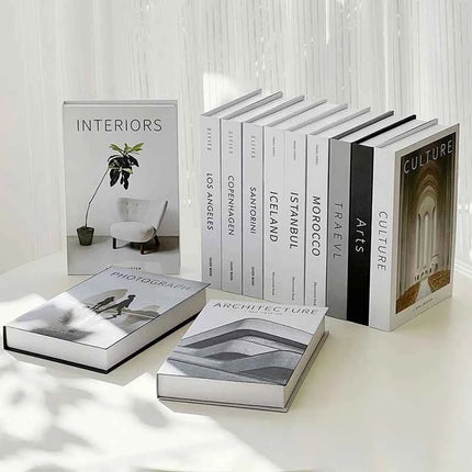 Nuovi libri finti di lusso per la decorazione Libro di simulazione creativa di moda Ornamento da tavolo Libri da tavolino Decorazioni per la casa