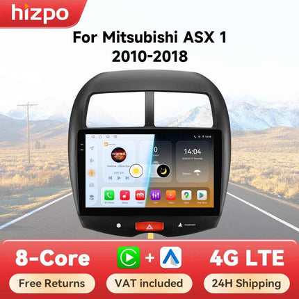 Hizpo 10.1" Car Radio Intelligent Systems For Mitsubishi ASX 1 2010 - 2018 Multimedia CarPlay Android Auto GPS No 2 din 2din DVD