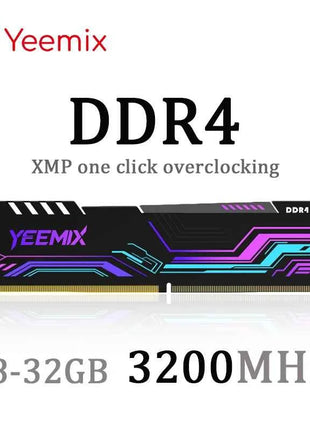 Yeemix DDR4 8GB 32GB 16GB 2666MHz 3200MHz 3600MHz Desktop Memory Dimm Heat dissipation XMP overclocking High Compatible RAM