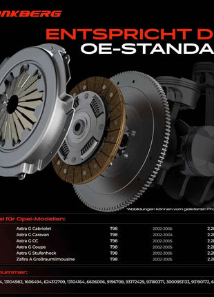 Kit Frizione Frankberg 1x per Opel Astra G Cabriolet T98, Astra G Caravan, Astra G CC, Astra G Coupé, Astra G Saloon 664147