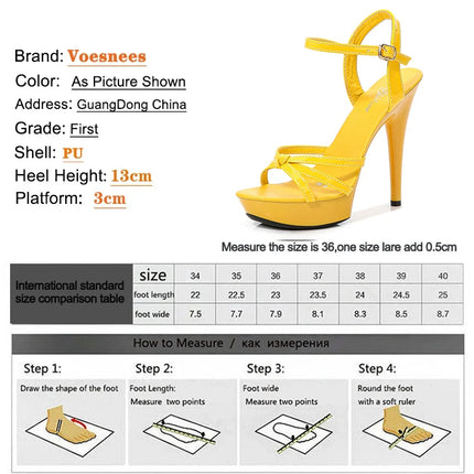 2023NEW Femal Shoes sandali da donna piattaforma Sexy tacchi alti 13CM Sexy Open Toe scarpe da sposa da donna sandali modello scarpe da passerella