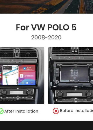 Android 15 For Volkswagen VW POLO 5 Sedan 2008 - 2023 Car Radio Navigation Multimedia Player Carplay Auto Stereo DSP WIFI+4G GPS
