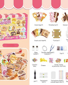 Ultra Lightweight Clay Mini Food Kit, DIY Micro Cake Shape Fridge Magnets Set for Girls, Gift Art Material