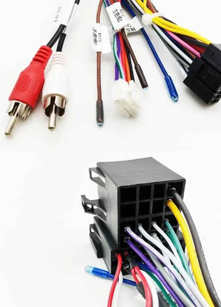 Adattatore per cablaggio ISO Android per auto Spina a 16 pin Cavo audio ausiliario per unità principale radio aftermarket per Audi A3 8P A4 TT