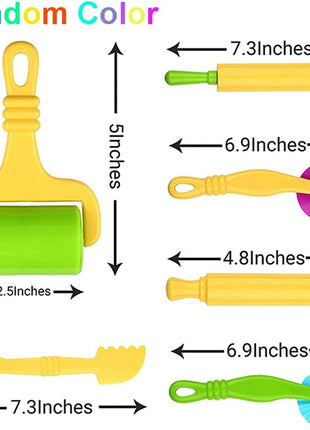 Puzzle Kit di strumenti per pasta da gioco per bambini Numero Lettere Simboli Frese Rulli per pasta Accessori per plastilina in argilla Giocattoli fai da te in età prescolare