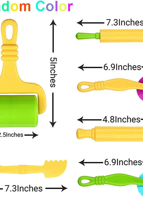 Puzzle Kit di strumenti per pasta da gioco per bambini Numero Lettere Simboli Frese Rulli per pasta Accessori per plastilina in argilla Giocattoli fai da te in età prescolare
