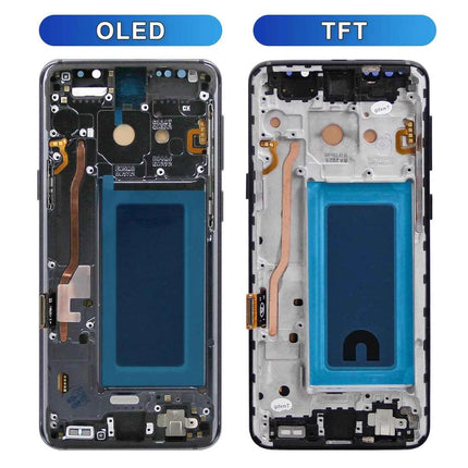 AMOLED/TFT LCD Per Samsung S9 G960 G9600 G960F Display Touch Screen Digitizer Assembly Sostituzione Con Telaio