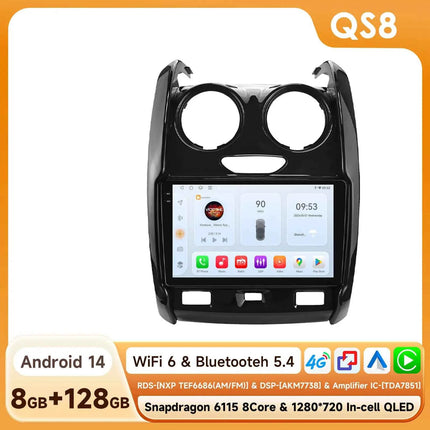 Android Car Radio Player audio for Renault Duster 2015 - 2020 wireless Carplay Android Auto 2din GPS Intelligent Multimedia DSP