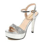 Donne sexy sandali donna estate 2024 Bling femminile peep toe tacchi sottili partito scarpe da ballo sandalo con plateau scarpe firmate da donna