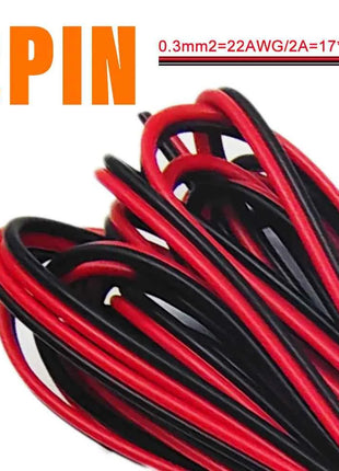 1m/5m/10m 2PIN 3PIN 5PIN 6PIN LED Wire Cable 22AWG Electric Wires Extension For WS2812B WS2811 5050 RGB RGBW LED Strip Light