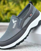 Men Running Hiking Sneakers Breathable Orthopedic Travel Plimsolls Slip On Comfortable for Outdoor Activity Hiking Walking