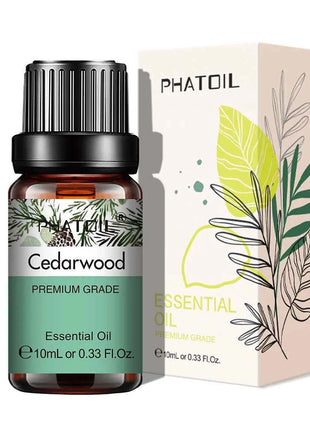 PHATOIL Natural Plant Essential Oil 10ml Eucalyptus Lavender Bergamot Vanilla Peppermint 1PCS Aroma Essential Oils For Diffuser