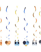 Nuovo cartone animato Cani Decorazione festa di compleanno Set completo Kit Cane blu Buon compleanno Piatti Tovaglioli Tazze Articoli per la tavola Bomboniera per bambini