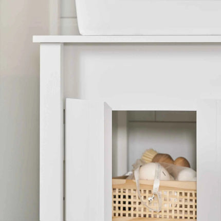 SoBuy BZR101-W washbasin under wardrobe Vanity under wardrobe bathroom wardrobe vanity bathroom wardrobe under wardrobe bathroom furniture