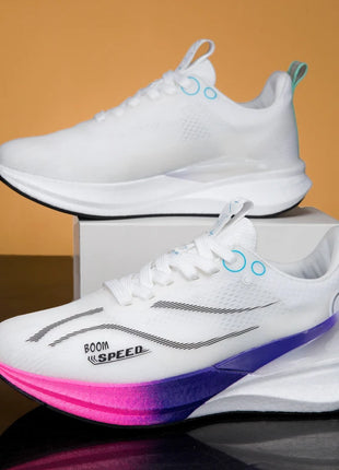 2025 Scarpe da corsa professionali per maratona in carbonio da uomo e da donna Scarpe sportive con supporto stabile ultraleggero per assorbimento degli urti