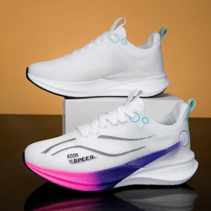 2025 Scarpe da corsa professionali per maratona in carbonio da uomo e da donna Scarpe sportive con supporto stabile ultraleggero per assorbimento degli urti