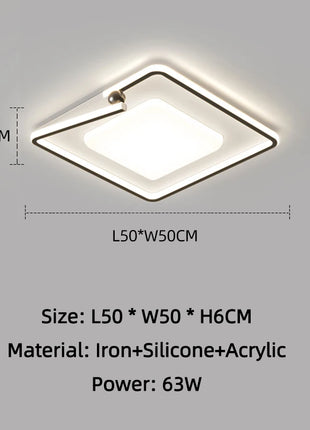Lampada da Soffitto LED Ultra Sottile Creativa con Telecomando, Luci per Soggiorno, Decorazione Casa, Lampada a Sospensione per Camera da Letto Bambini e Sala da Pranzo