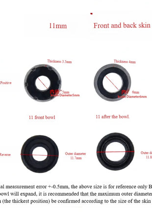 Kit Guarnizioni Pistone Freno a Disco per Moto/Elettriche 10mm-22.2mm, Guarnizione Olio Anteriore e Posteriore - 1 Set