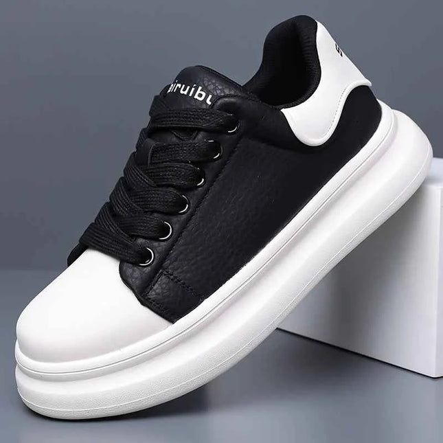 Nuove Scarpe Casual alla Moda con Lacci, Comode Sneakers Vulcanizzate, Scarpe da Skateboard per Uomo, Calzature da Passeggio Stile Street