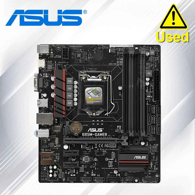 Asus B85M-GAMER Original Desktop Motherboard B85 Socket LGA 1150 i7 i5 i3 DDR3 32G SATA3 USB3.0 Micro-ATX