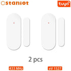 Staniot Tuya 433Mhz Home Alarm System Automatic Sensor Smart Wireless Door and Window Detectors Door opening/closing code