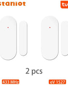 Staniot Tuya 433Mhz Home Alarm System Automatic Sensor Smart Wireless Door and Window Detectors Door opening/closing code