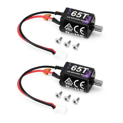 INJORA 65T 030-Size Brushed Motor for 1/30 Axial SCX30 (2-Pack)