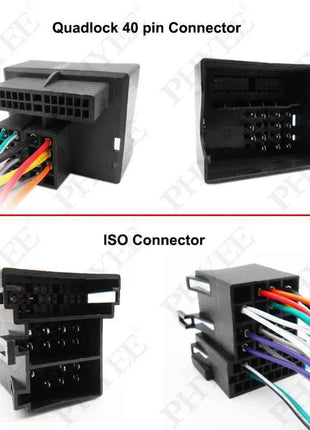 Adattatore per cablaggio radio, decodificatore bus CAN, cavo con spina a 16 pin, telaio del pannello del sistema Android da 9 pollici per Seat Ibiza dal 2008 al 2013
