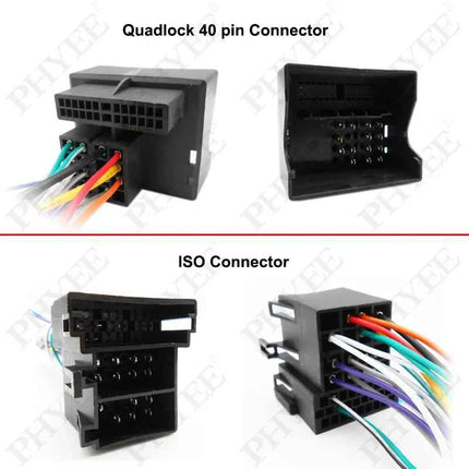 Adattatore per cablaggio radio, decodificatore bus CAN, cavo con spina a 16 pin, telaio del pannello del sistema Android da 9 pollici per Seat Ibiza dal 2008 al 2013