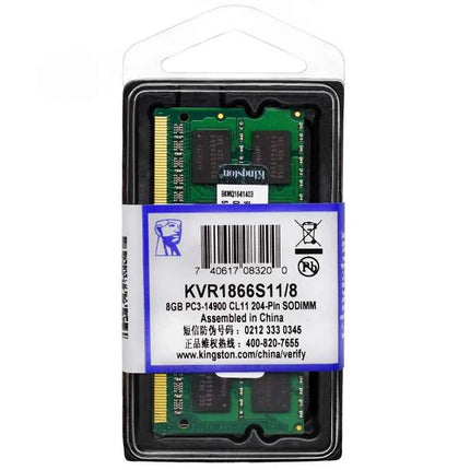 Kingston Laptop DDR3L DDR3 8GB 4GB 1066Mhz 1333Mhz 1600Mhz 1866Mhz SO-DIMM PC3-8500 10600 12800 Notebook Ram DDR3 Dual Channel