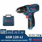 Bosch GSR 120-Li Brushless Cordless Electric Drill Screwdriver Multi-Function Adjustable Gear Variable Speed Home DIYPower Tools