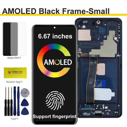 AMOLED Per Samsung Galaxy S20Ultra G988 G988U G988B/DS Display LCD Touch Screen Digitizer con Cornice Per Samsumg S20 Ultra LCD
