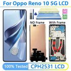 6.7“”AMOLED For Oppo Reno10 CPH2531 LCD Touch Screen Digitizer Reno 10 5G CPH2531 Display With Fingerprint Frame