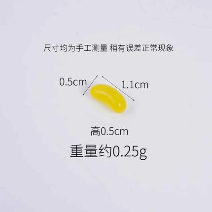 20pcs Mini Candy Fondant Fruit Candy Pop Artificial Candy Beans Miniature Food Play Handmade Simulation Home Decor Decorations