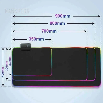 Mouse Pad Asus Rgb Gaming Mause Mat Anime Mats Gamer Rug Pc Xxl Cute Pads Large Game Keyboard Carpet Backlight Mousepad