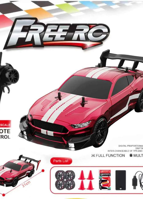 RTR MUSTANG 2.4G Drift Car 1:14 4WD Electric Remote Control Cars High Speed Racing Car RC Racing Car Toys for Children