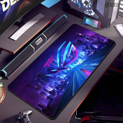 Asus Rog Mause Pad Anime Mouse Mats Gaming Computer Desk Mat Mouse Carpet Pc Accessories Gamer Mouse Pad Speed Rubber Mat