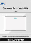 Glass White / 1gang 2way
