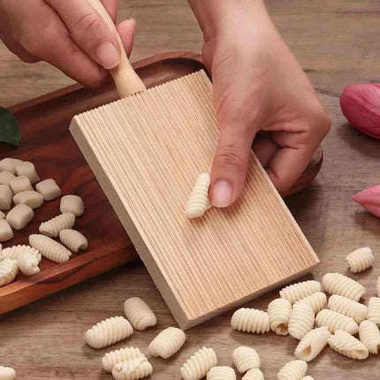 Wooden Butter Table and Popsicles Wooden Garganelli Board Natural Wood Practical Pasta Gnocchi Macaroni Board Making Handmade