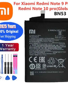 New 100% Original Battery For Xiaomi MI Redmi Note K20 K30 Pro 5 7 8 9 9S 9T 10 10X 10T 10X 11T 11 Ultra 11T POCO X3 F2 4X Pro