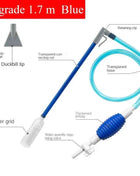 Aquarium Siphon Vacuum Cleaner Tool Set for Large Fish Tank Gravel/Sand Cleaning Water Change with Extension Tube, Fast and Easy