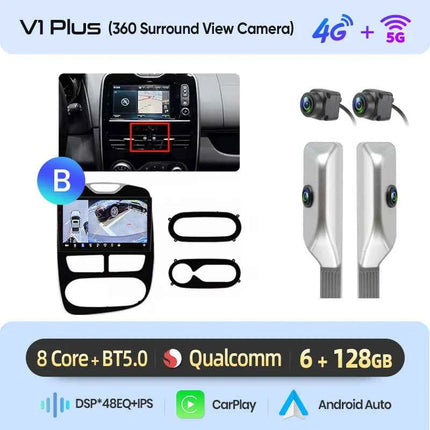 Junsun CarPlay Android Auto Car Radio for Renault Clio 4 ZOE 2012-2017  GPS Intelligent Systems Stereo Multimedia Autoradio