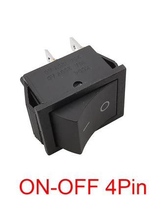 1 pz KCD4 4 pin 6 pin interruttore a bilanciere 16A 250VAC 20A 125VAC ON-OFF/ON-OFF-ON 2 posizioni 3 posizioni con interruttore di alimentazione della luce 31x25mm