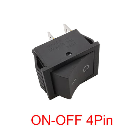 1 pz KCD4 4 pin 6 pin interruttore a bilanciere 16A 250VAC 20A 125VAC ON-OFF/ON-OFF-ON 2 posizioni 3 posizioni con interruttore di alimentazione della luce 31x25mm