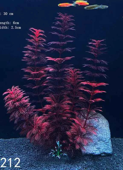 Artificial Aquarium Decor Plants Water Weeds Ornament Aquatic Fish Tank Simulation Grass Flower Decoration Accessories