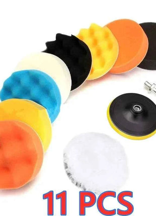 Kit di tamponi in spugna per lucidatura per auto, tampone in schiuma per lucidatrice, tamponi in cera per rimozione graffi moto per veicoli a motore